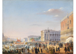 SO XII-200 Ippolito Caffi - Příjezd císaře Františka Josefa a císařovny Alžběty Rakouské v Benátkách roku 1856