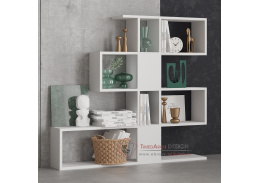 KARLIN, policová knihovna, bílá