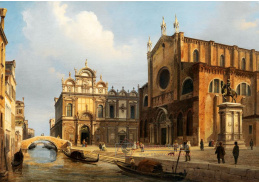 A-2388 Luigi Querena - Campo Santi Giovanni e Paolo s kostelem Zanipolo a Scuola Grande di San Marco