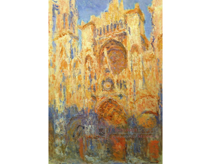 VCM 84 Claude Monet - Katedrála v Rouen při západu slunce