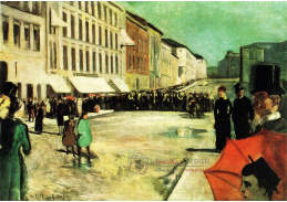 VEM13-132 Edvard Munch - Vojenská hudba na Karl Johan Street