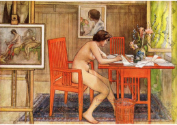 SO IV-113 Carl Larsson - Modelka při psaní