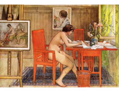 SO IV-113 Carl Larsson - Modelka při psaní