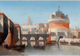 KO IV-299 Karl Kaufmann - Pohled na Castello Sant Angelo