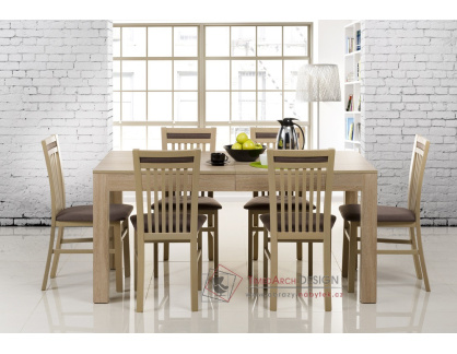 SICILIA, jídelní stůl rozkládací 160-300x90cm, dub sonoma