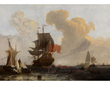 DDSO-1246 Michiel Maddersteeg - Válečná loď na rozbouřeném moři