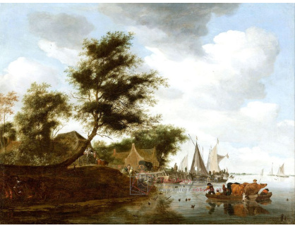SO XIV-472 Salomon van Ruysdael - Říční krajina
