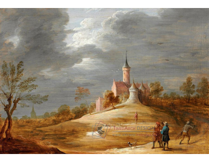 SO XVI-448 David Teniers - Krajina s hradem a postavami