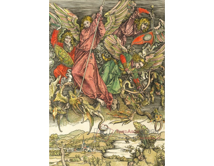 VR12-84 Albrecht Dürer - Svatý Michael v boji s drakem