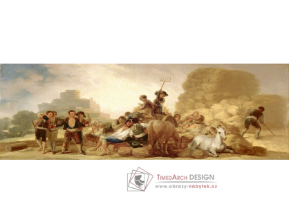 D-6315 Francisco de Goya - Výmlat obilí