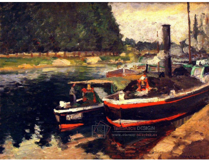 VCP-310 Camille Pissarro - Lodě v Pontoise