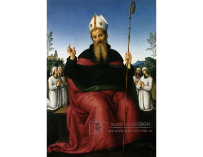 VSO170  Pietro Perugino - Svatý Augustin a čtyři členové řádu