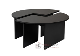 MOIRA, konferenční stolek pr. 90cm, černá