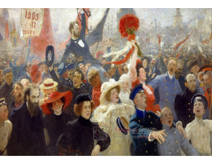 VR37 Ilja Repin - Demonstrace 17 října 1905
