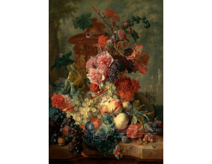VKZ 497 Jan van Huysum - Zátiší s květinami a hrozny
