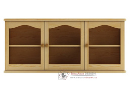 WK-106, vitrína 3-dveřová, borovicový masiv