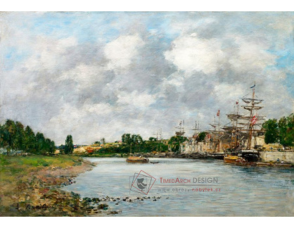 A-2064 Eugene Boudin - Pohled na přístav Saint-Valéry-sur-Somme