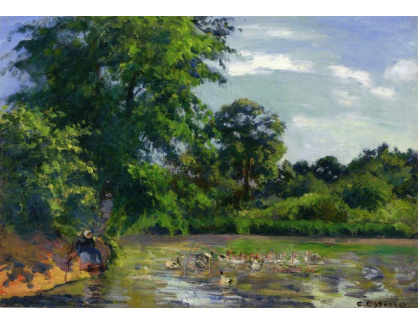 VCP-131 Camille Pissarro - Kachny na rybníku v Montfoucault