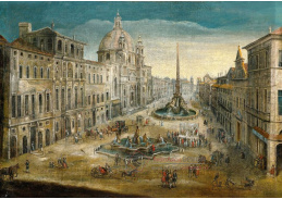 SO XIII-428 Neznámý autor - Piazza Navona v Římě