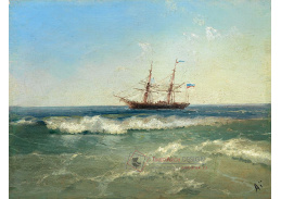 KO III-182 Ivan Konstantinovič Ajvazovskij - Loď u pobřeží