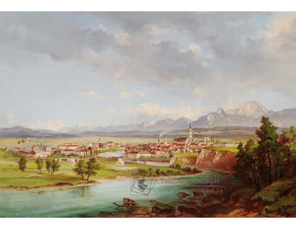 KO IV-19 Jakob Canciani - Pohled na Villach ze západu