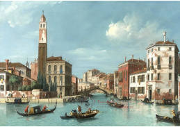 KO VI-494 William James - Pohled na vstup do Canal Cannareggiu s kostelem San Geremia v Benátkách