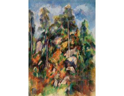 D-8001 Paul Cézanne - Skály a stromy