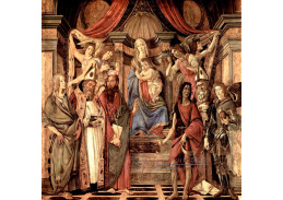 VR17-31 Sandro Botticelli - Madonna, čtyři andělé a svatí