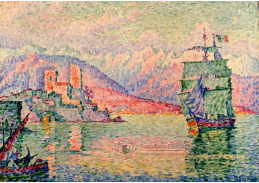 KO IV-481 Paul Signac - Antibes v noci