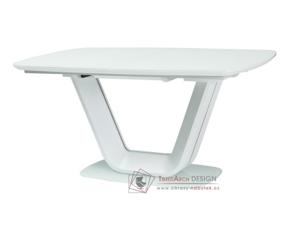 ARMANI 140, jídelní stůl rozkládací 140-200x90cm, bílá
