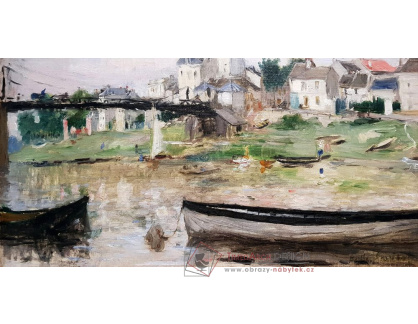 A-3834 Berthe Morisot - Lodě na řece Seině