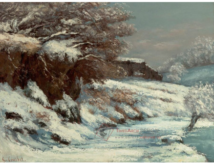 A-5118 Gustave Courbet - Sněhový efekt