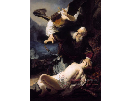 R4-13 Rembrandt - Anděl chránící Izákovou oběť