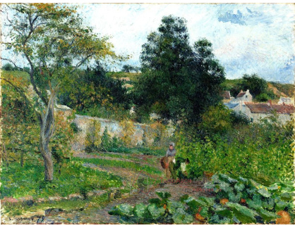 VCP-309 Camille Pissarro - Zeleninová zahrada v Hermitage