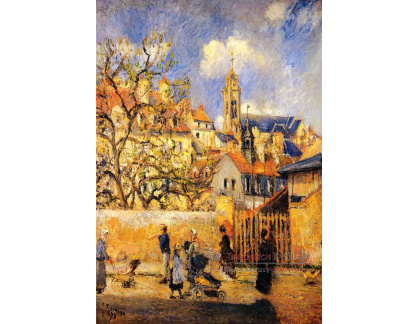 VCP-479 Camille Pissarro - Le Parc aux Charette v Pontoise