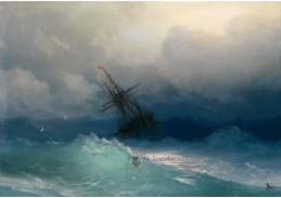 A-1544 Ivan Konstantinovič Ajvazovskij - Loď na bouřlivém moři