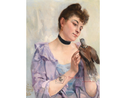 DDSO-14 Alexandre Bertin - Mladá žena s holubem