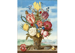 SO VII-501 Ambrosius Bosschaert - Zátiší s květinami na pozadí krajiny