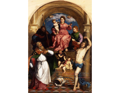 SO VII-171 Paris Bordone - Madonna s dítětem a svatými