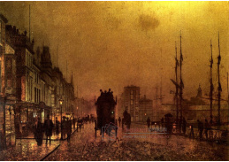 SO X-501 John Atkinson Grimshaw - Drožka v Glasgow