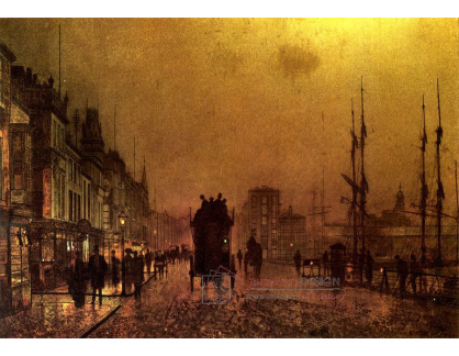 SO X-501 John Atkinson Grimshaw - Drožka v Glasgow