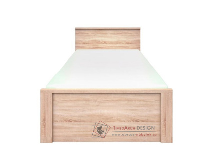 TOPTY 43, postel 120x200cm, dub sonoma