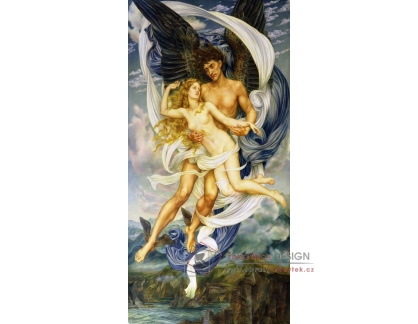 A-4681 Evelyn de Morgan - Boreas a Oreithyia