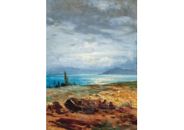 A-8466 Alois Schoen - Rybář odpočívá na pláži