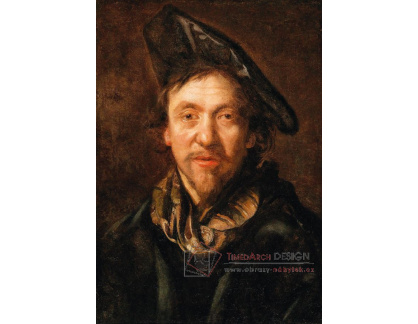DDSO-2986 Rembrandt - Portrét muže v baretu