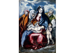 D-7818 El Greco - Svatá rodina se svatou Annou a Janem Křtitelem