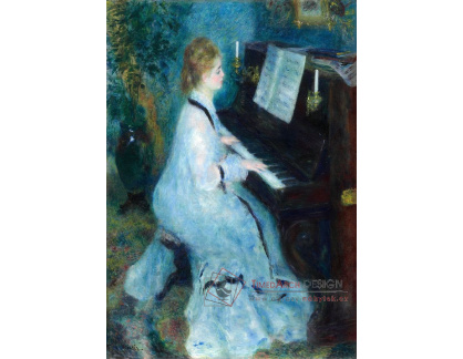 R14-113 Pierre-Auguste Renoir - Mladá žena u klavíru