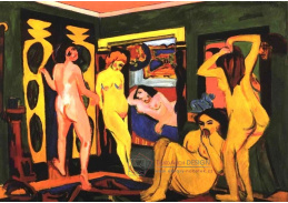 VELK 15 Ernst Ludwig Kirchner - Koupání v pokoji