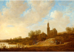 D-9490 Jan van Goyen - Říční krajina s výhledem na Amerongen