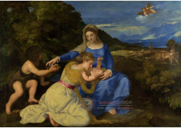 VTV47 Tizian - Madonna s dítětem a svatý Jan